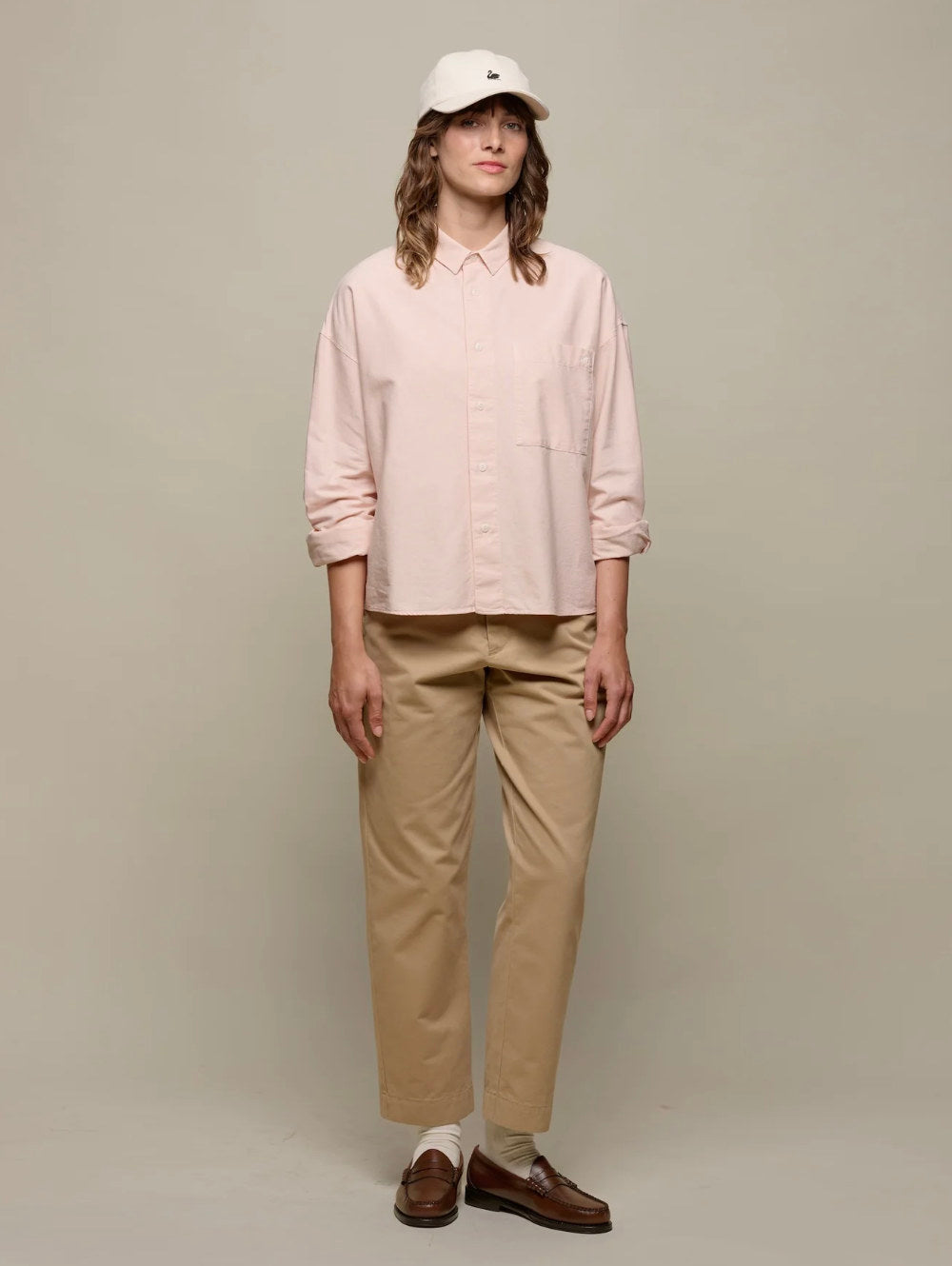 merz b schwanen shirt05ox cropped boxy style cotton oxford long