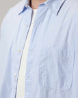 merz b schwanen oversize shirt04 white denim blue