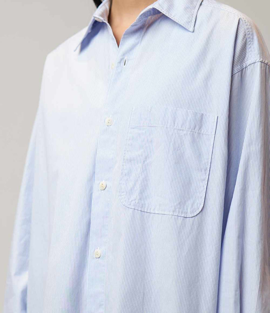 merz b schwanen oversize shirt04 white denim blue