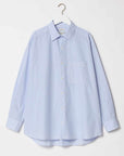 merz b schwanen oversize shirt04 white denim blue