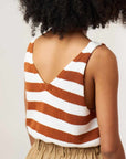 merz b schwanen wktop01 knitted top white caramel (LAST SIZE LARGE)