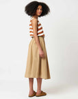 merz b schwanen wktop01 knitted top white caramel (LAST SIZE LARGE)