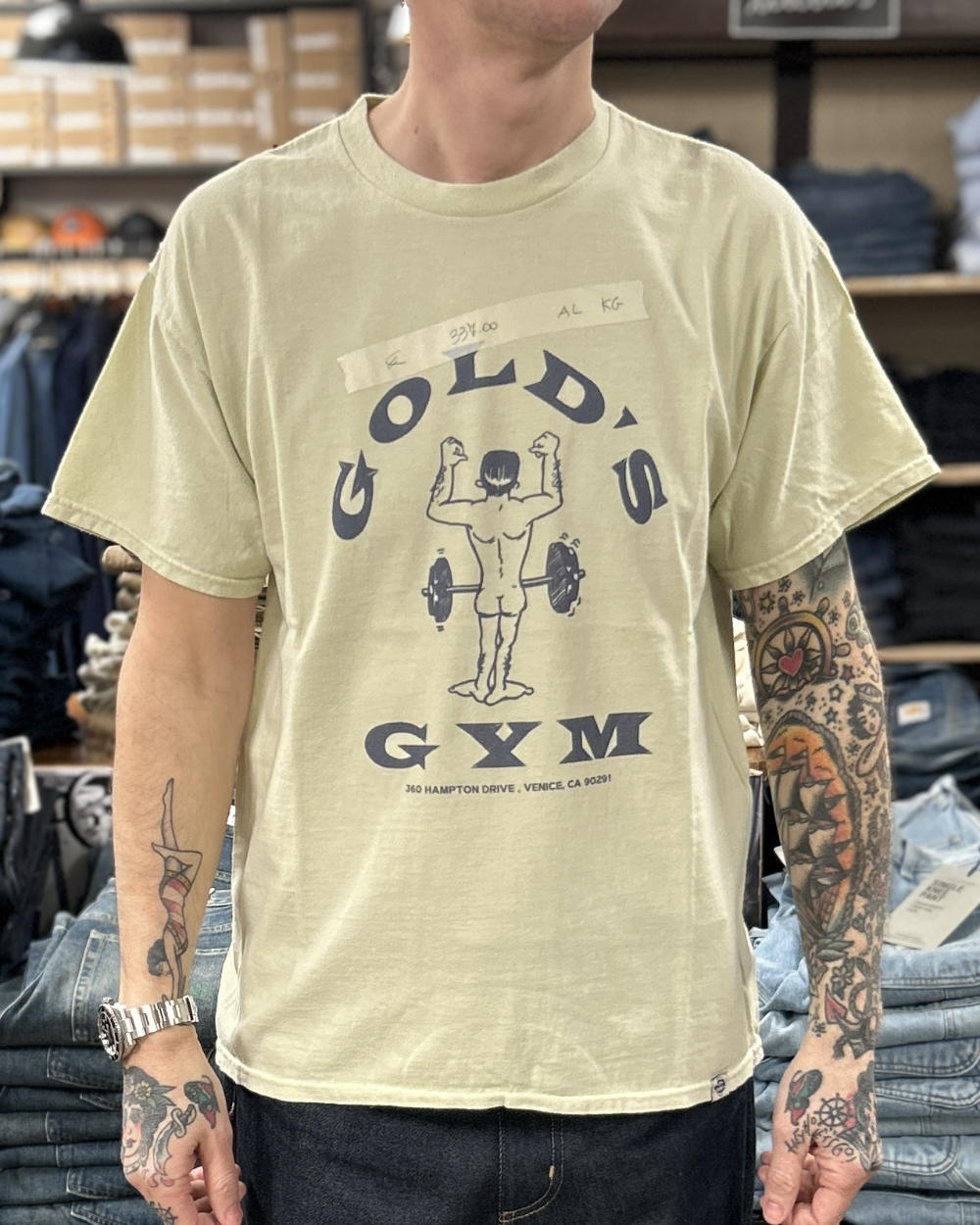 mr hot dog golds gym t-shirt vintage white – www.sublime.bz