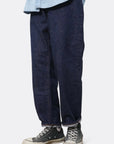 ordinary fits 108OW-326 loose ankle denim indigo one wash