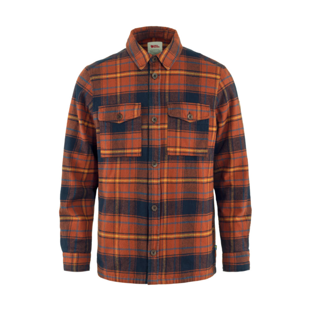 fjallraven ovik lite padded shirt autumn leaf dark navy (LAST SIZE