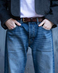 peppino peppino type 18 w the selvedge denim five pockets mid blue