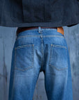 peppino peppino type 18 w the selvedge denim five pockets mid blue