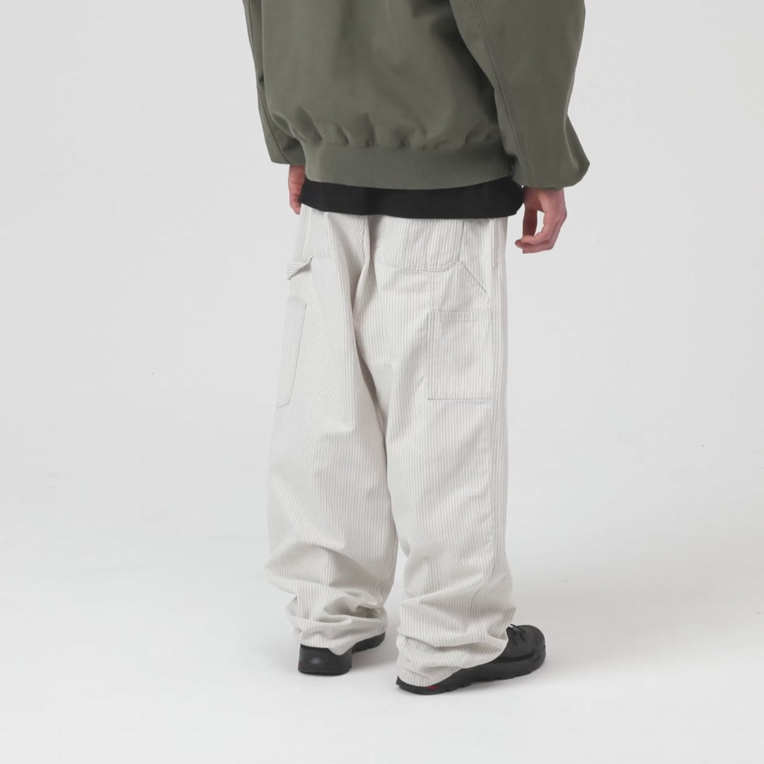 carhartt wip mercer single knee pant mercer stripe graphite wax
