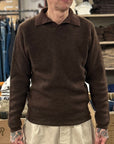 rakki old school benz steve mcqueen 1933 pullover cioccolato