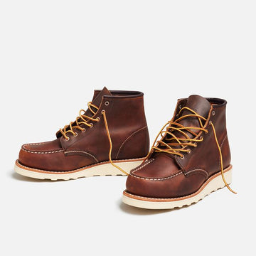 red wing heritage women's moc toe 3428 copper rough and tough