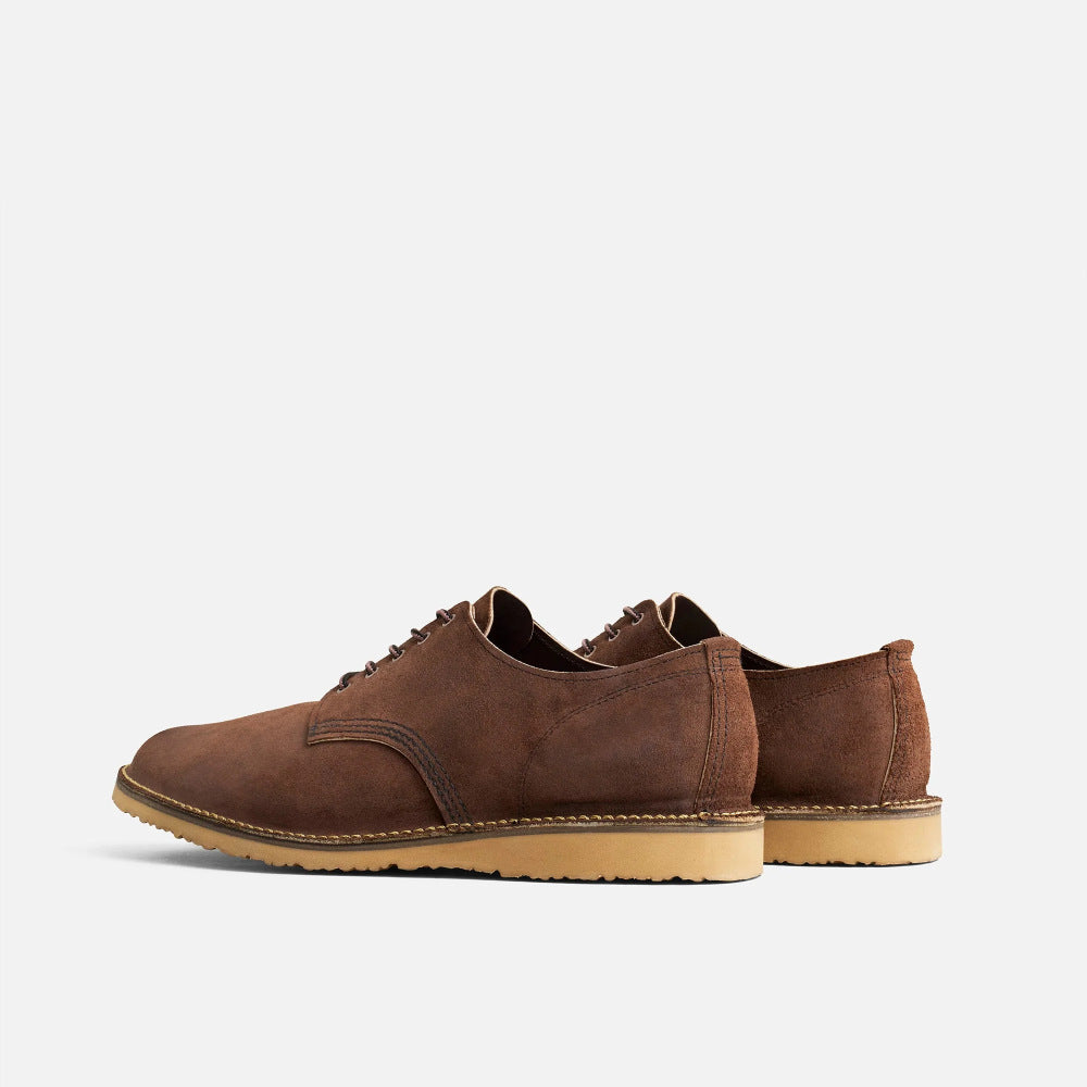 red wing heritage 3606 weekender oxford chocolate muleskinner –