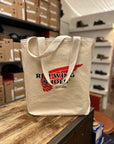 red wing heritage logo tote bag natural