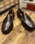 sebago classic dan woman loafers brown burgundy