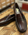 sebago classic dan woman loafers brown burgundy