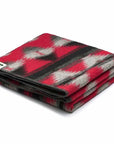 sebago ash wool blanket red grey black