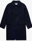 sebago beals coat dark blue