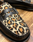 sebago classic dan woman loafers vamp wild leopard