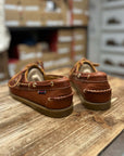 sebago portland artisan boat shoe adirondak lt saddle gum