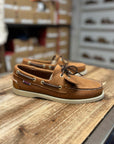 sebago portland artisan boat shoe texas brown tan