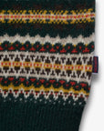 sebago stow wool vest green yellow brown orange