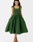 son de flor amelia dress emerald green