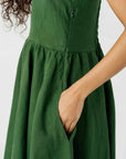 son de flor amelia dress emerald green