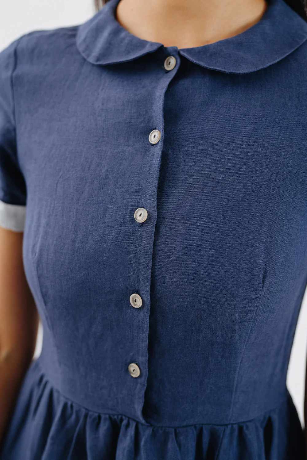 son de flor classic dress moonlight blue (LAST SIZ XLARGE) – www.sublime.bz