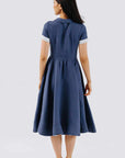 son de flor classic dress moonlight blue (LAST SIZ XLARGE)