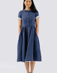 son de flor classic dress moonlight blue (LAST SIZ XLARGE)