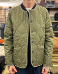 taion military crew neck down jacket dark olive