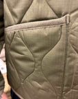 taion military crew neck down jacket dark olive