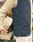 taion military v neck snap vest dark navy