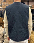 taion military v neck snap vest dark navy