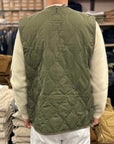 taion military v neck snap vest dark olive