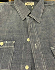 tela genova alberto shirt blue chambray