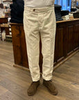 tela genova duilio chino pant ecru