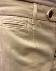 tela genova duilio chino pant ecru