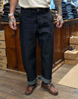 tela genova filippo denim pant blue unwashed