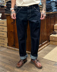 tela genova gregorio denim pant blue