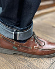 tela genova gregorio denim pant blue