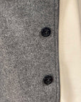 tela genova michele giubbino wool jacket grey