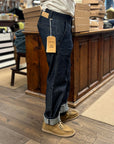 tela genova romolo denim pant blue unwashed