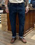 tele genova davide denim pant blue washed