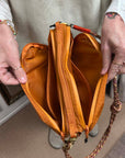 topologie bottle sacoche large burn orange and 8mm rope strap orange orbit