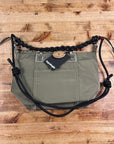 topologie explorer tote bag small moss and 8mm braided o-rope strap midnight