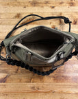 topologie explorer tote bag small moss and 8mm braided o-rope strap midnight