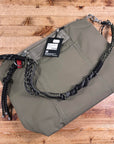 topologie explorer tote bag medium moss with macrame strap coal and sinnet keychain black reflective