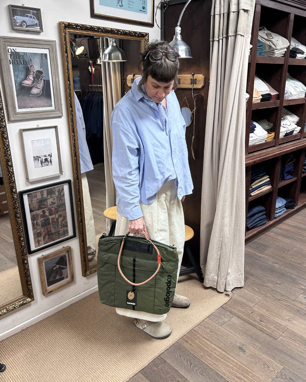 topologie helmet bag deep forest with 10mm rope loop eclipse