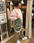 topologie summit tote medium moss black and puffer strap marshmallow and the loop rope 10mm