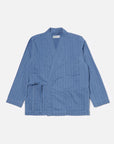 universal works kyoto work jacket washed indigo herringbone denim